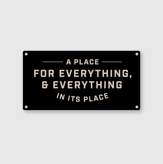 Everything In Its Place Sticker