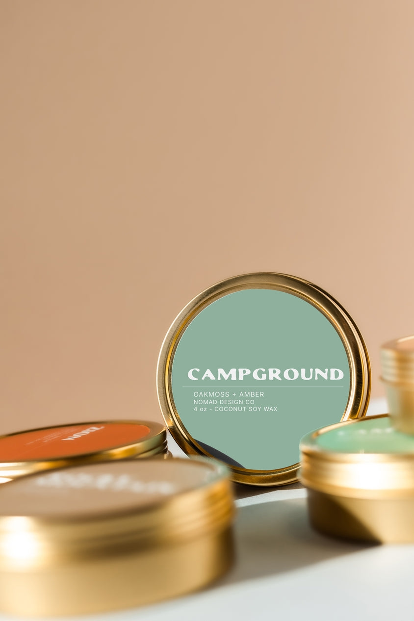 Travel Tin Candle - Campground