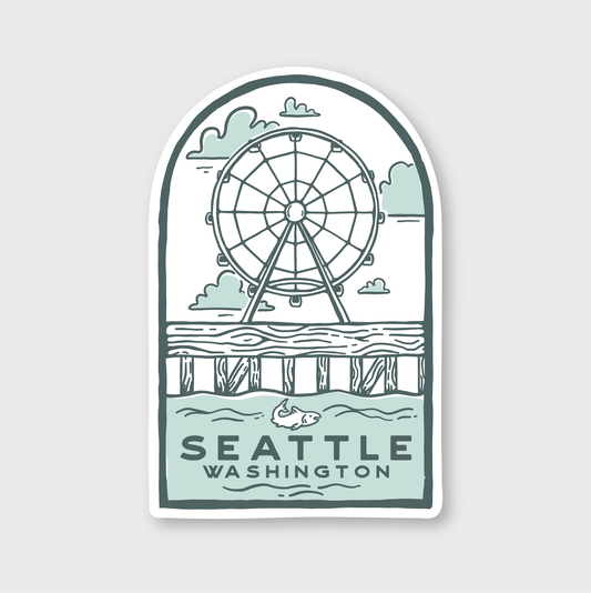 Seattle Ferris Wheel Sticker