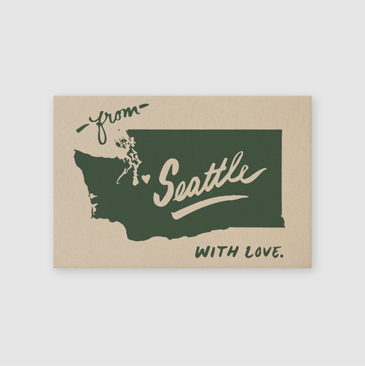 With Love From Seattle Postcard