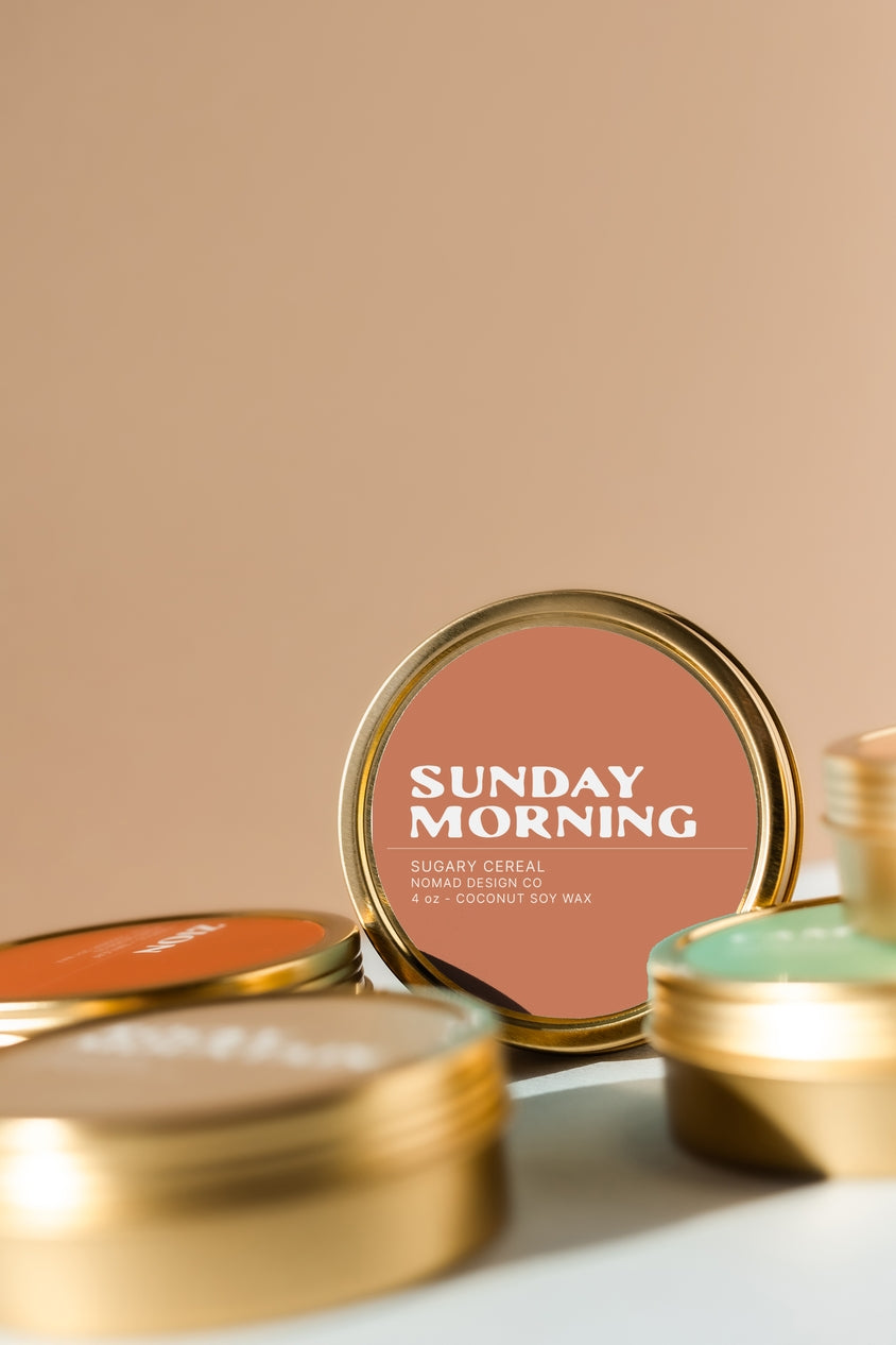 Travel Tin Candle - Sunday Morning