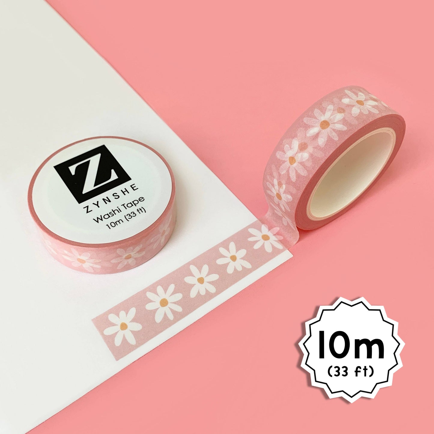 Washi Tape - Pink Daisy