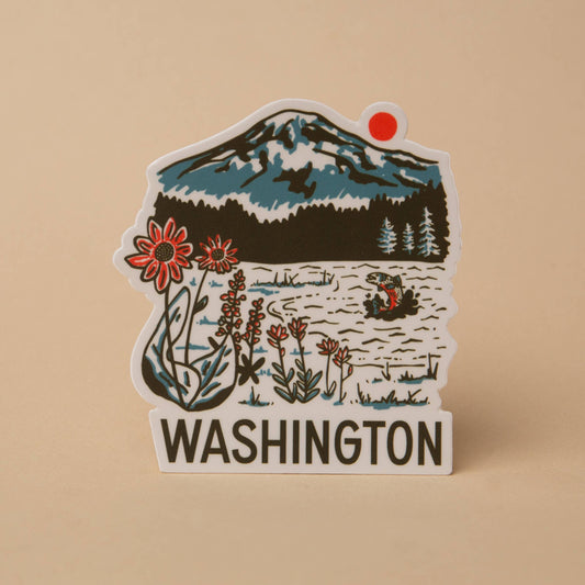 Mountain Lake Sticker